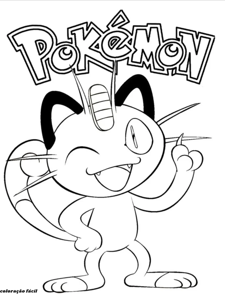 pikachu para colorir e imprimir