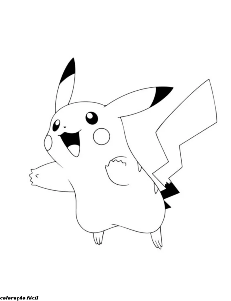 pikachu para pintar