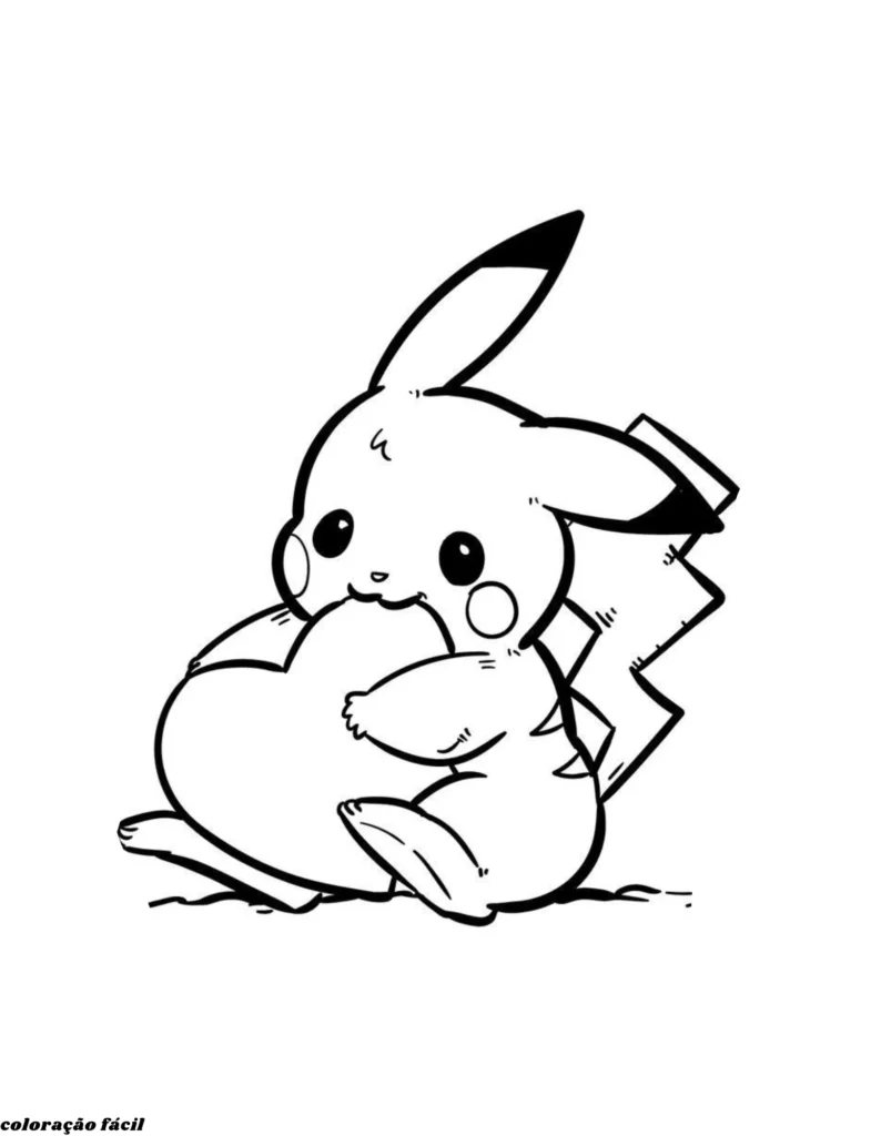 desenhos para colorir pokemon pikachu