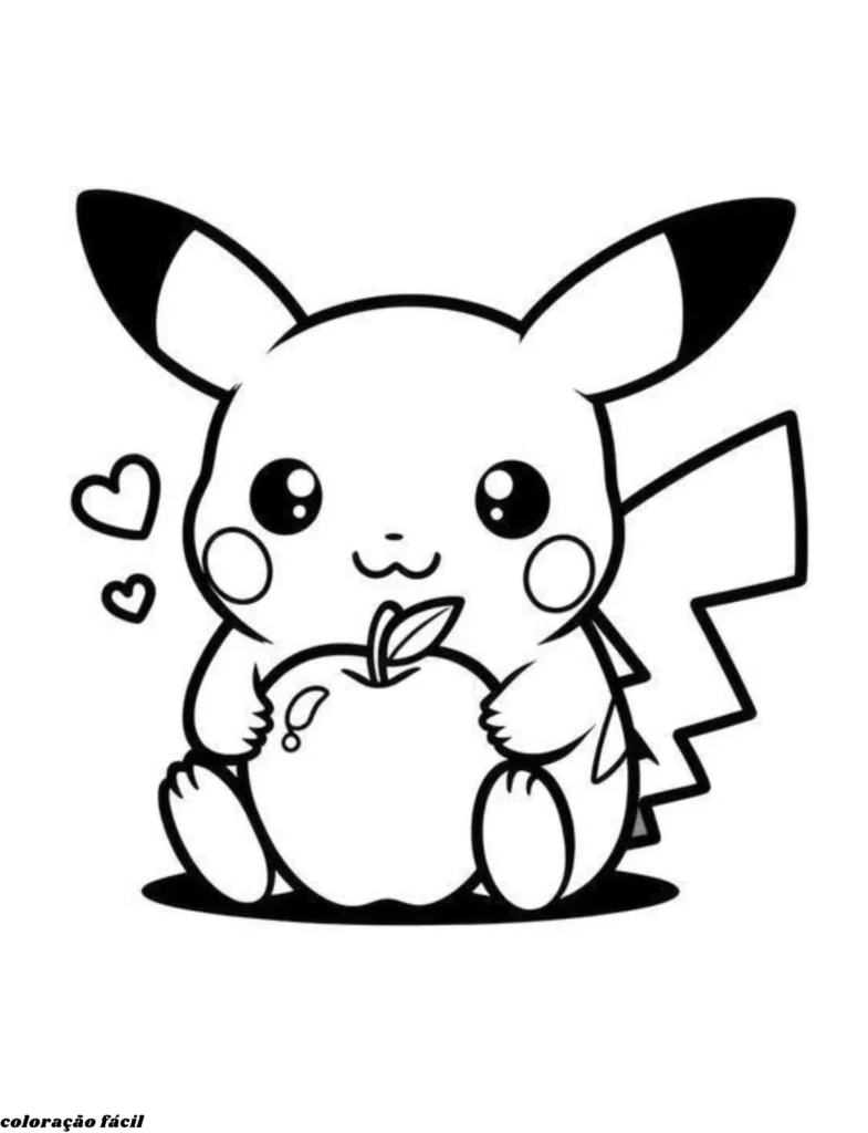 desenhos para colorir do pokemon pikachu