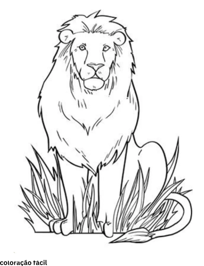 desenho do rei leão para imprimir