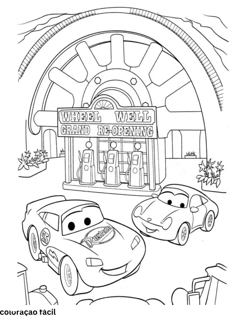 desenhos para colorir relampago mcqueen
