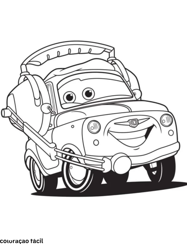desenho do mcqueen para colorir