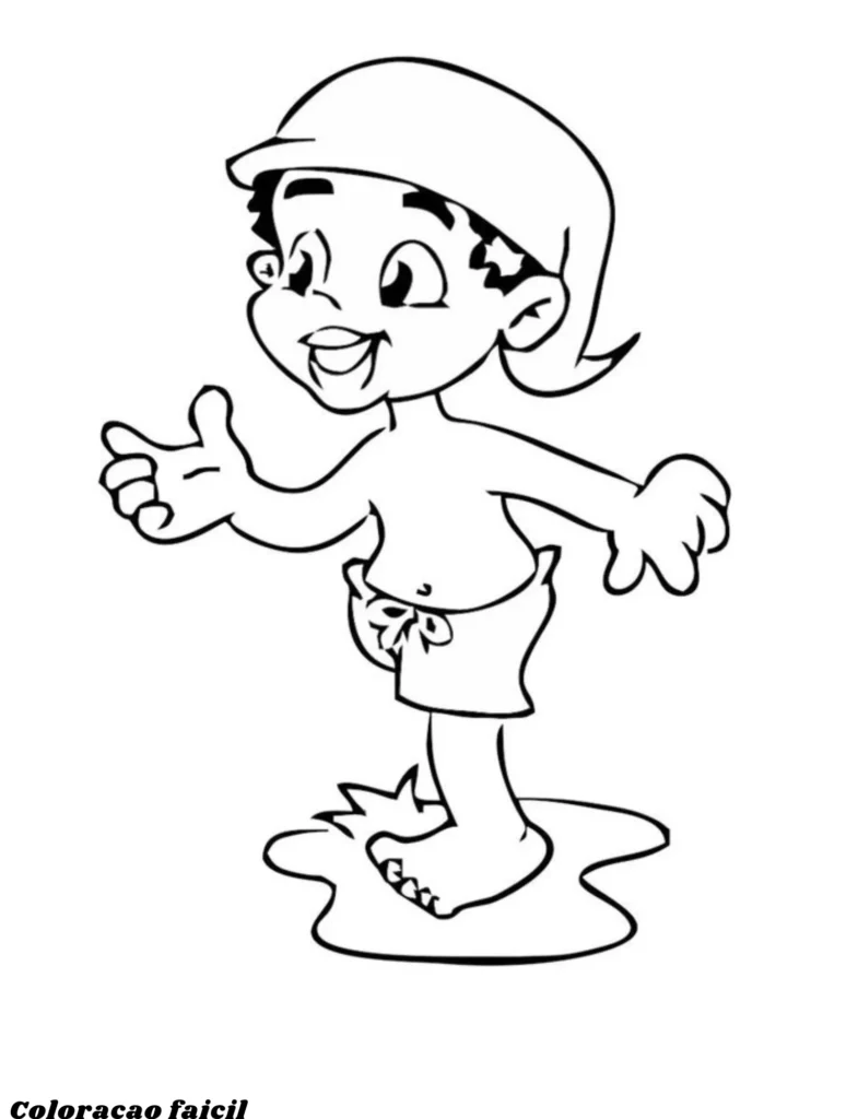 desenho para colorir saci perere
