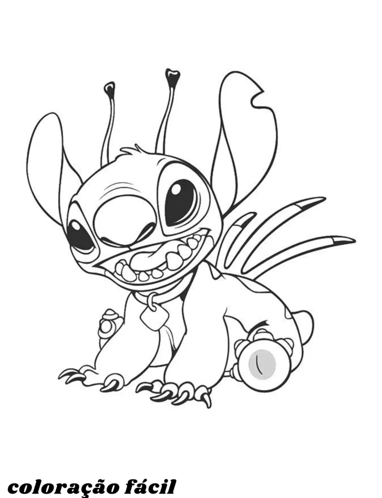 desenhos para colorir disney stitch