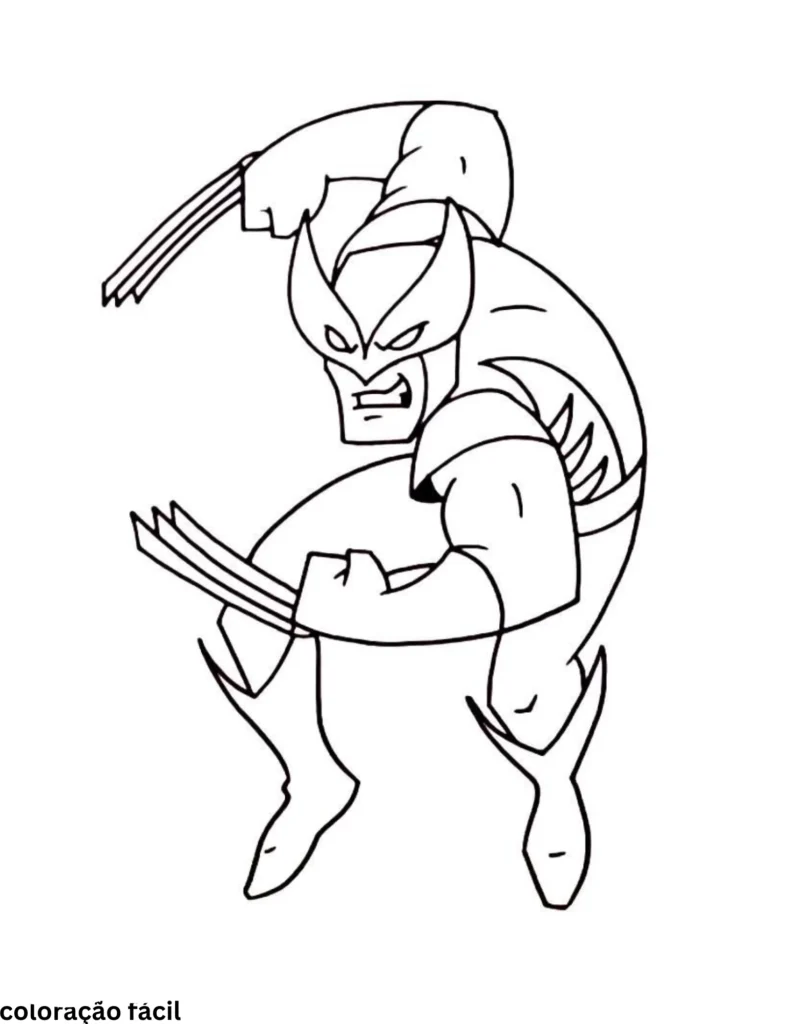 wolverine colorir