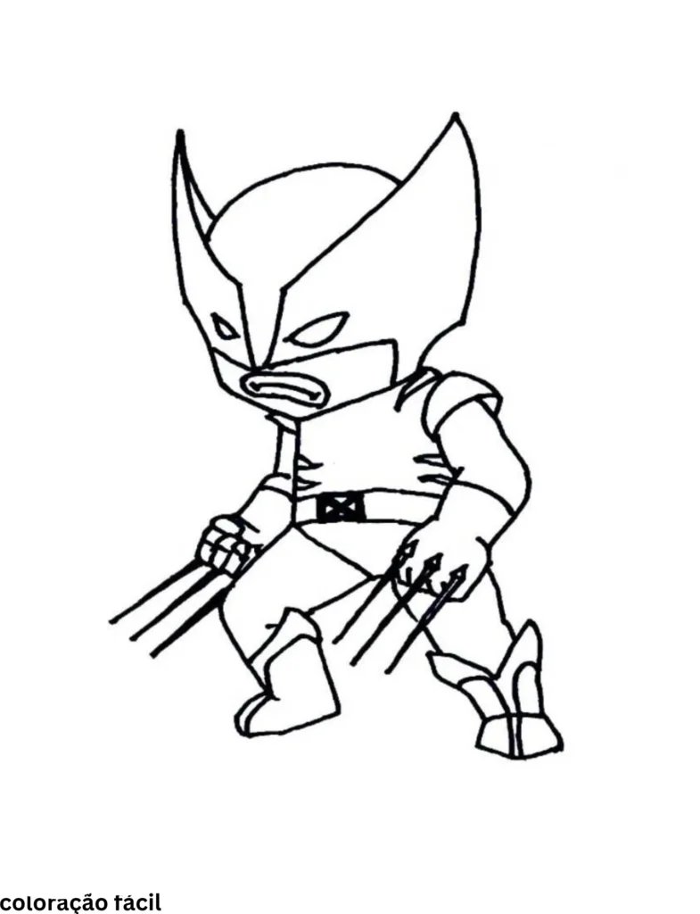 desenho para colorir wolverine