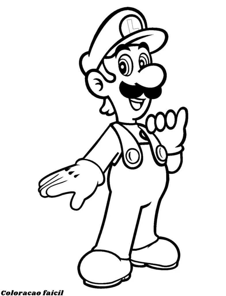 desenhos para colorir mario e luigi