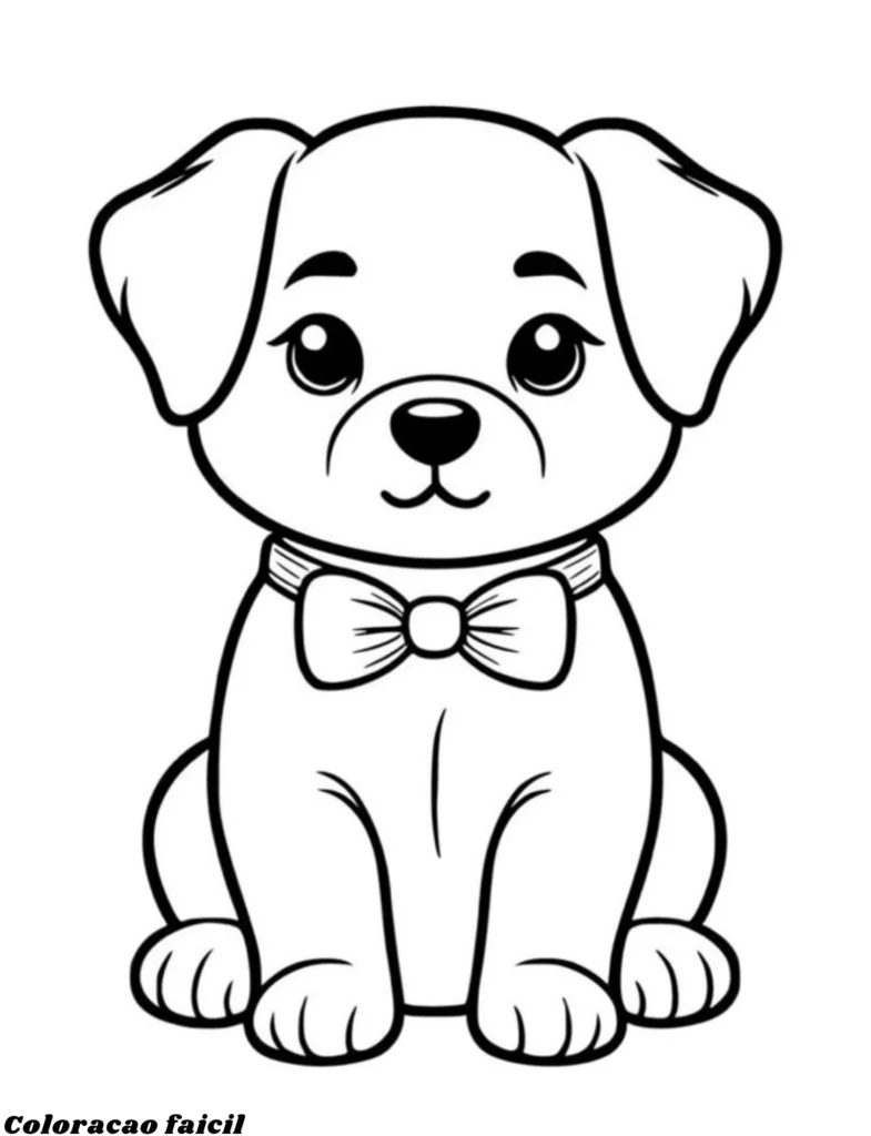desenhos para pintar de cachorrinhos