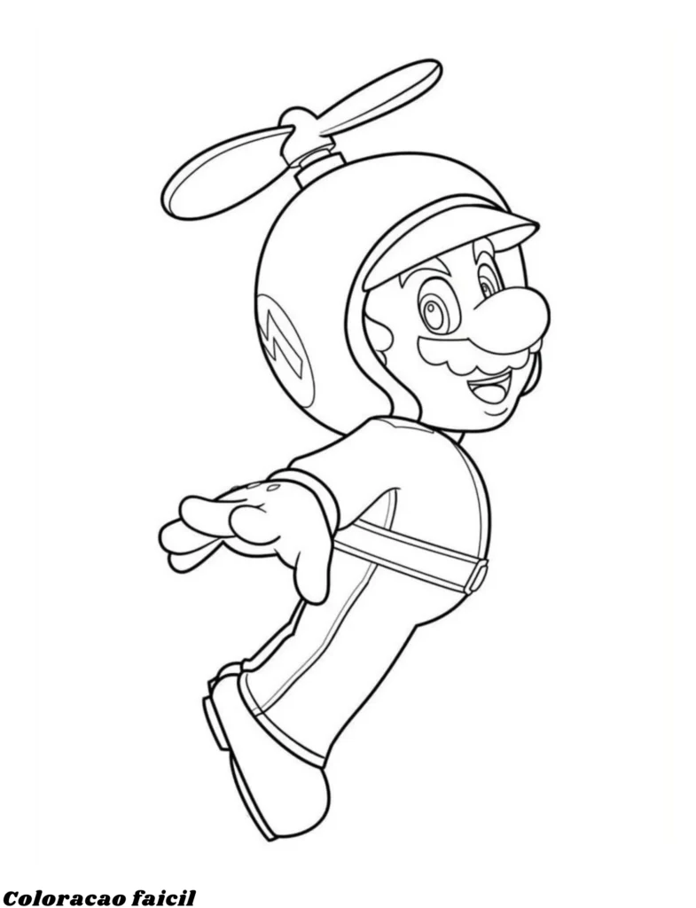 desenho luigi para colorir