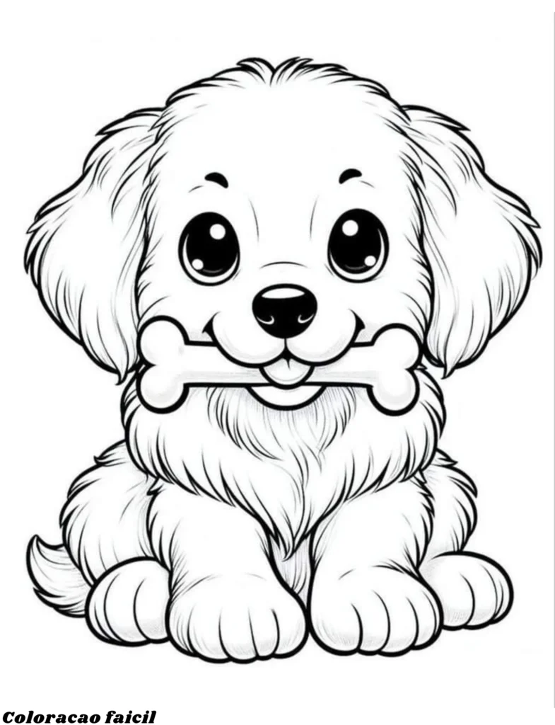 cachorrinhos filhotes para colorir