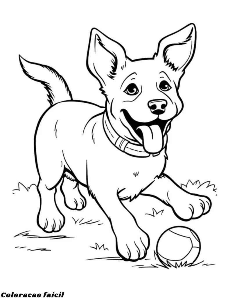cachorrinho desenho para colorir