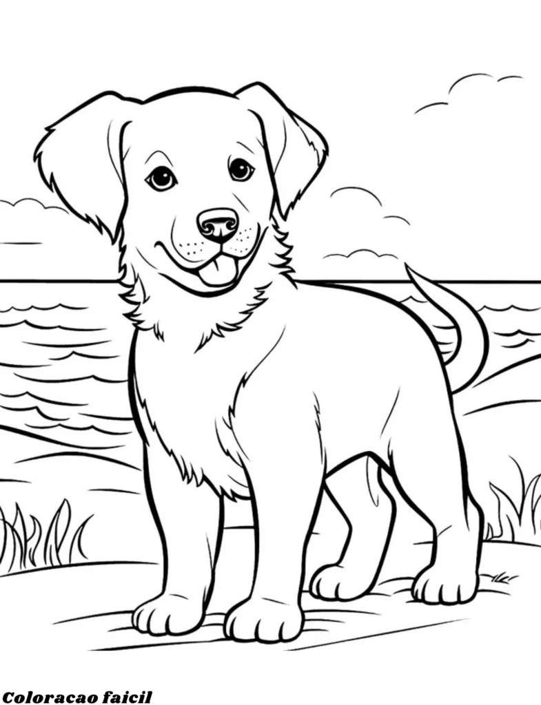 desenhos de cachorro para colorir