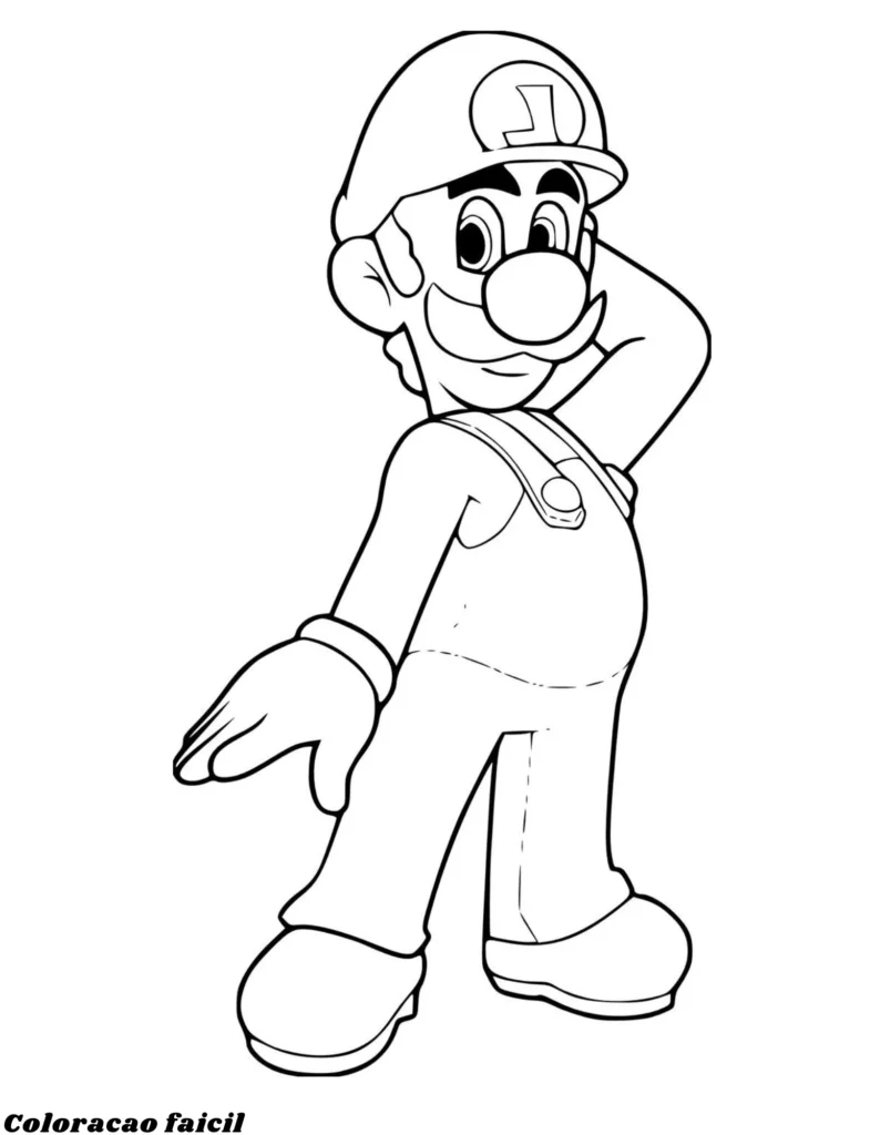 mario bros para colorir e imprimir