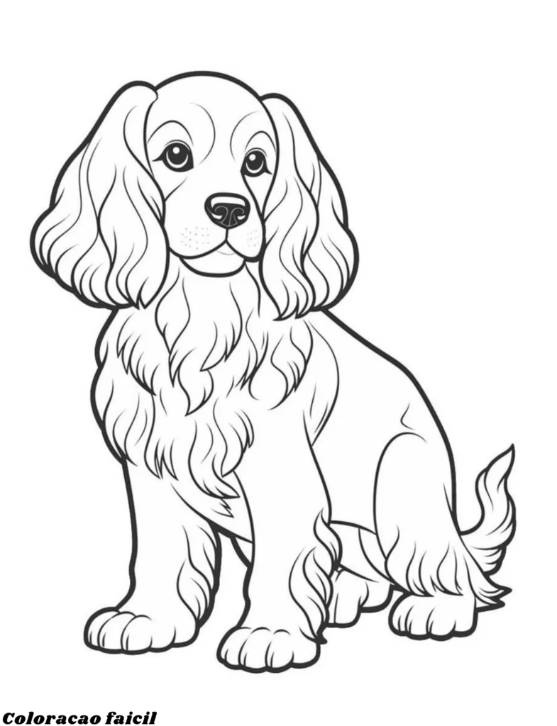 cachorro para pintar