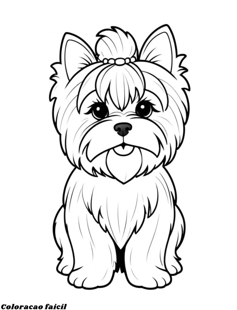 desenho cachorro colorir