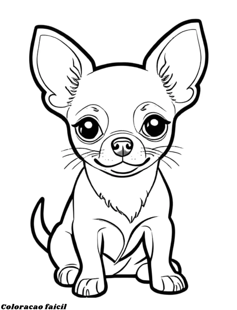 desenho de cachorrinho para colorir e imprimir