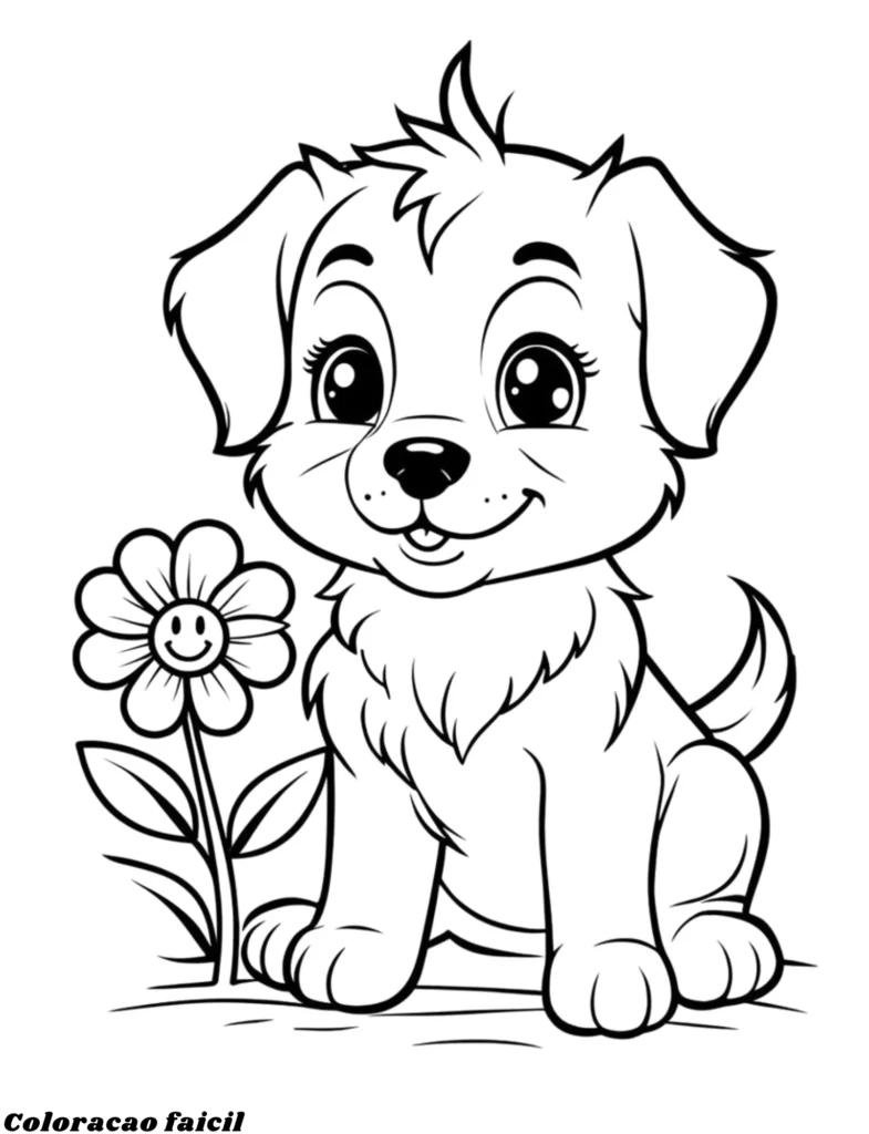 desenhos para colorir cachorros