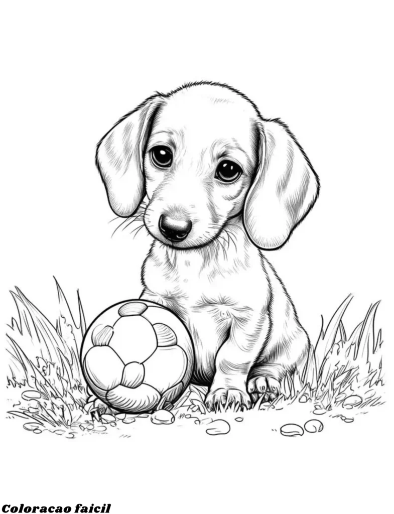 desenhos para colorir de cachorros