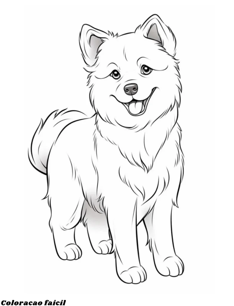 cachorro para imprimir e colorir