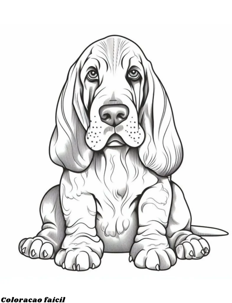 desenho de cachorro para colorir e imprimir