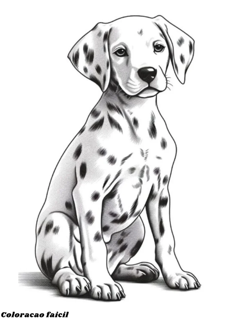 desenho para colorir cachorrinhos