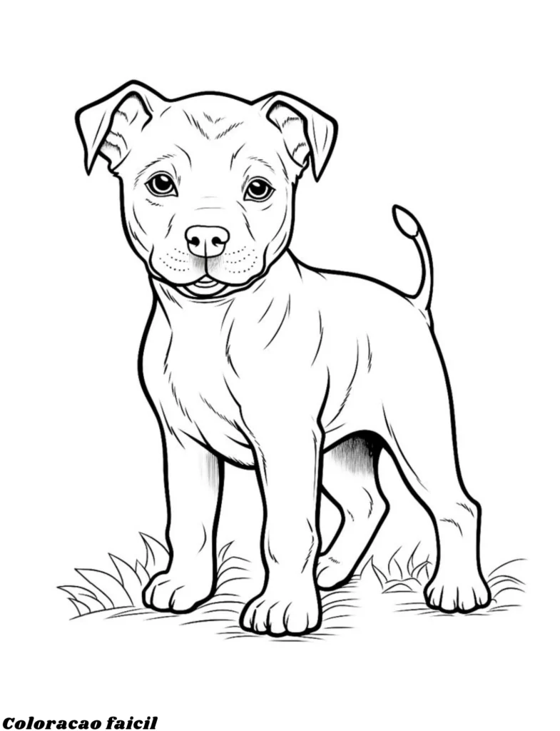 desenho de cachorrinho para colorir