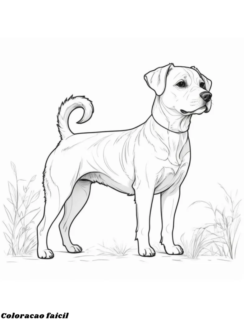 desenho para colorir cachorro