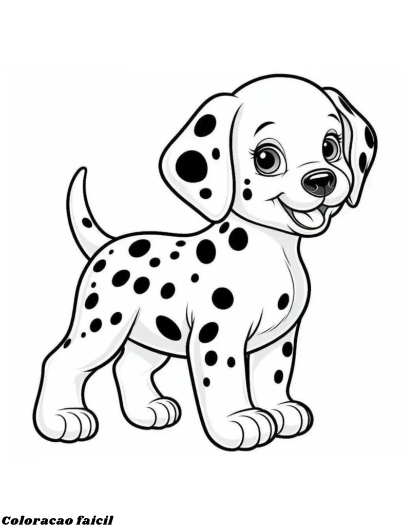 imagem de cachorro para colorir