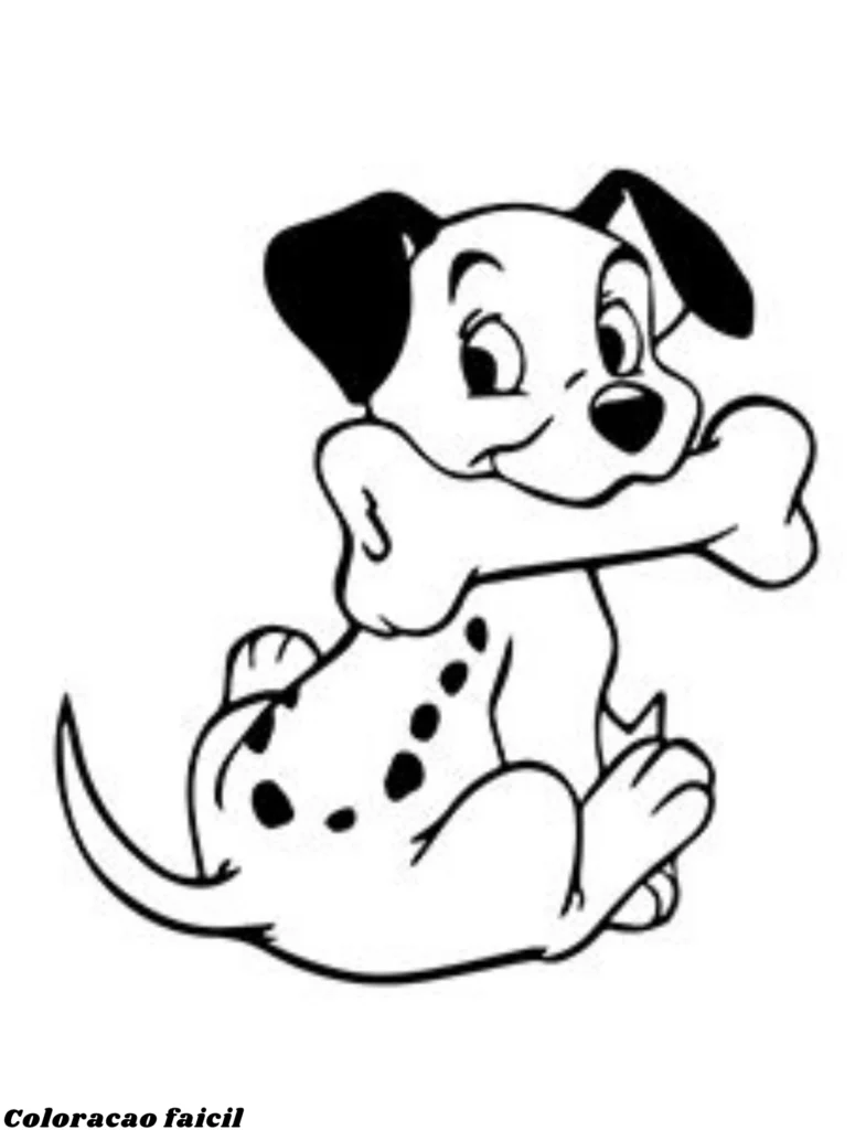 cachorro p colorir