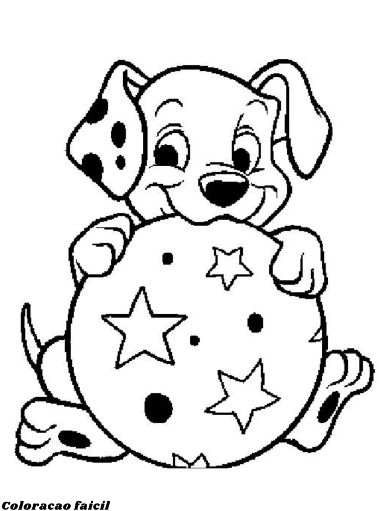 desenhos para colorir cao