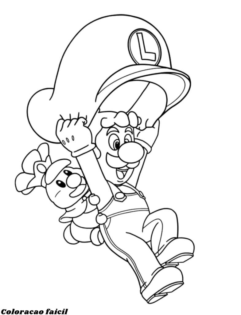 desenho do luigi