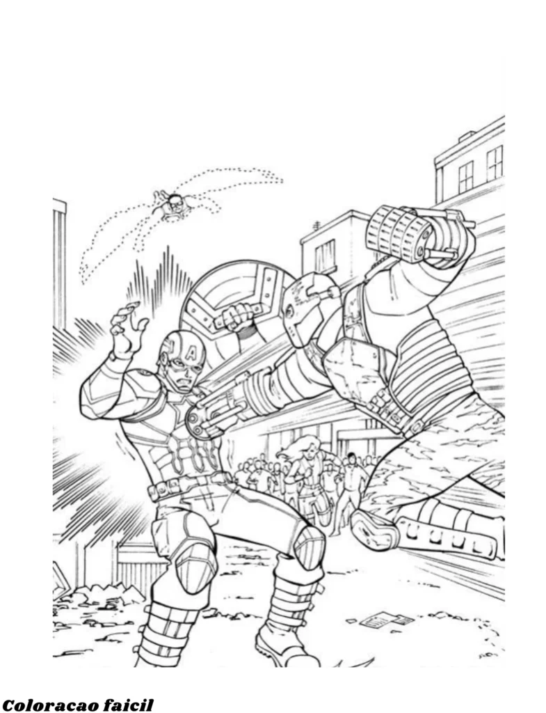 desenhos capitao america