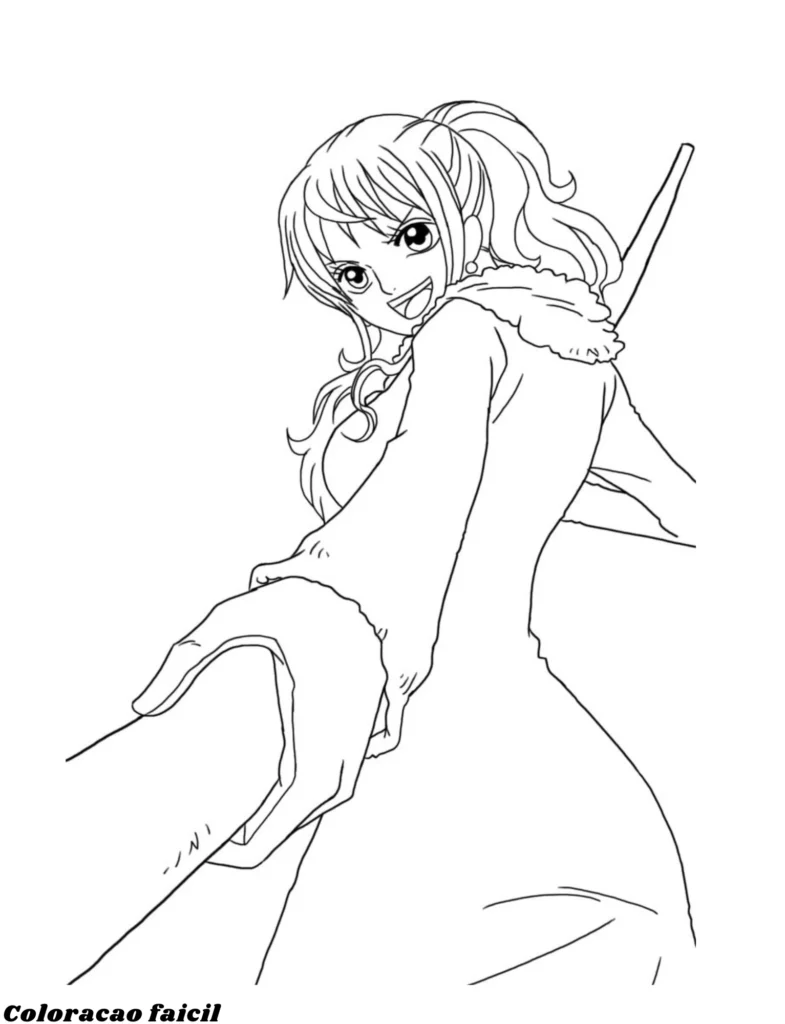 nami para colorir
