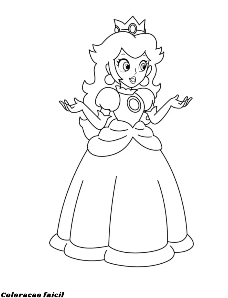 imagem para colorir princesa