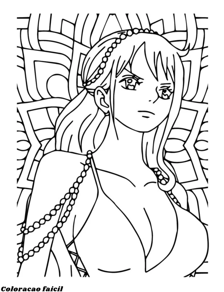 one piece para colorir