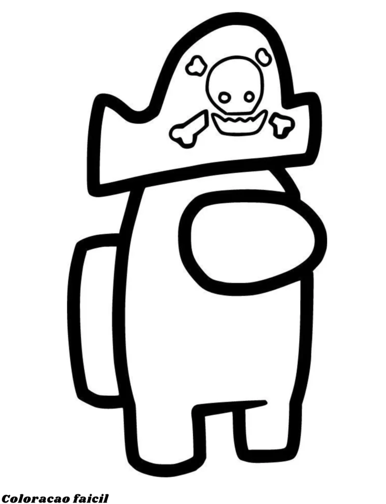 desenho para colorir among us impostor