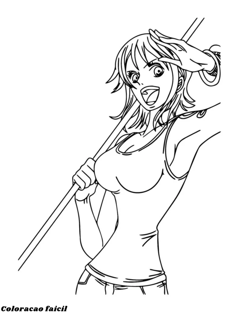 desenho one piece para colorir