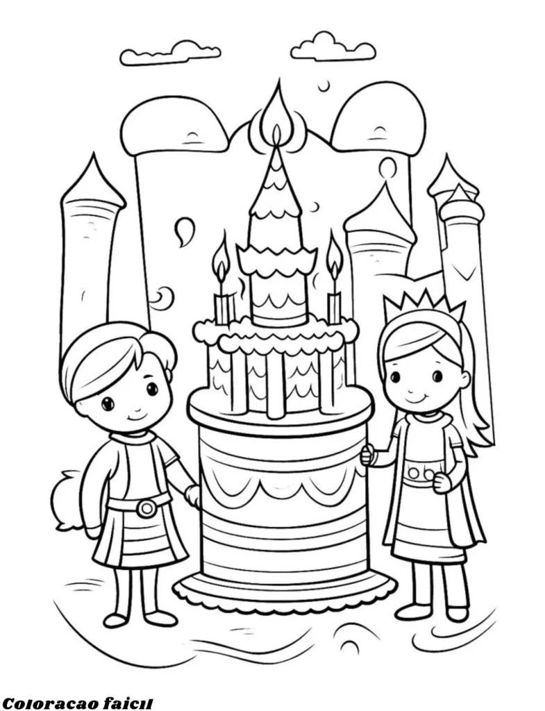 desenhos de aniversário para colorir