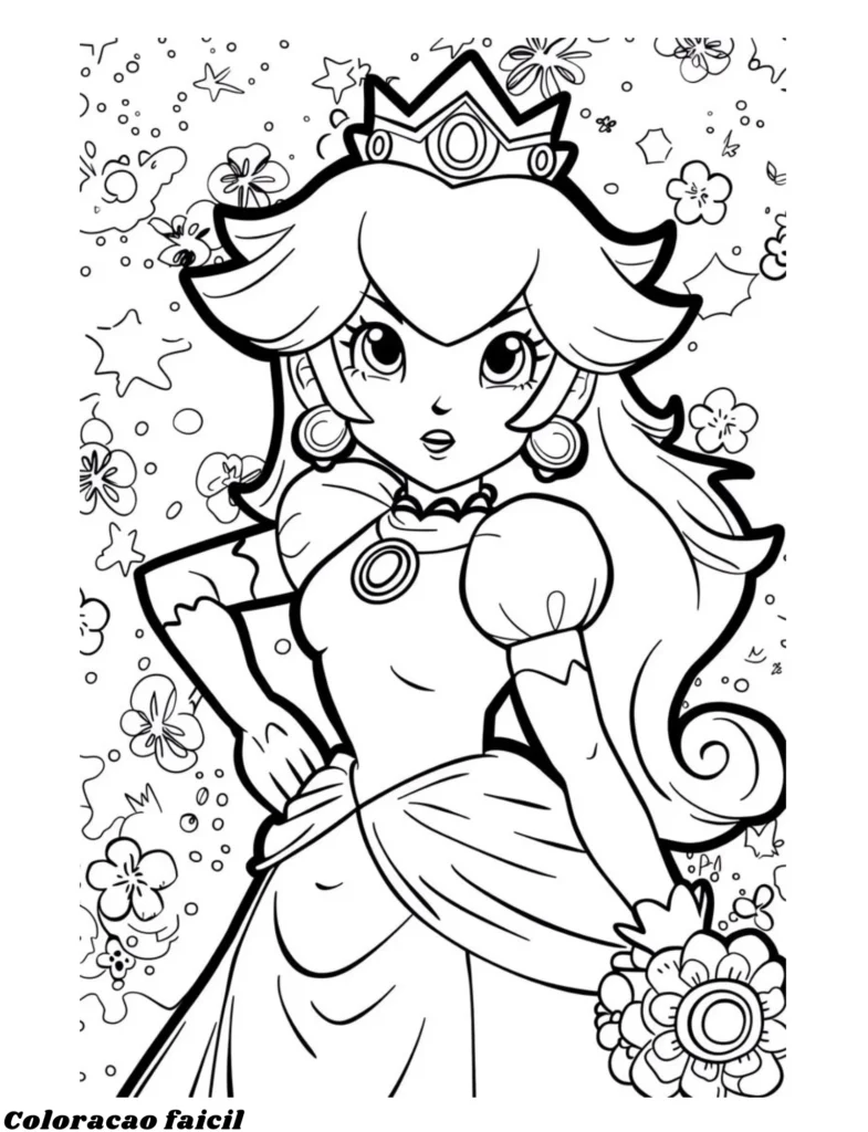 peach para colorir
