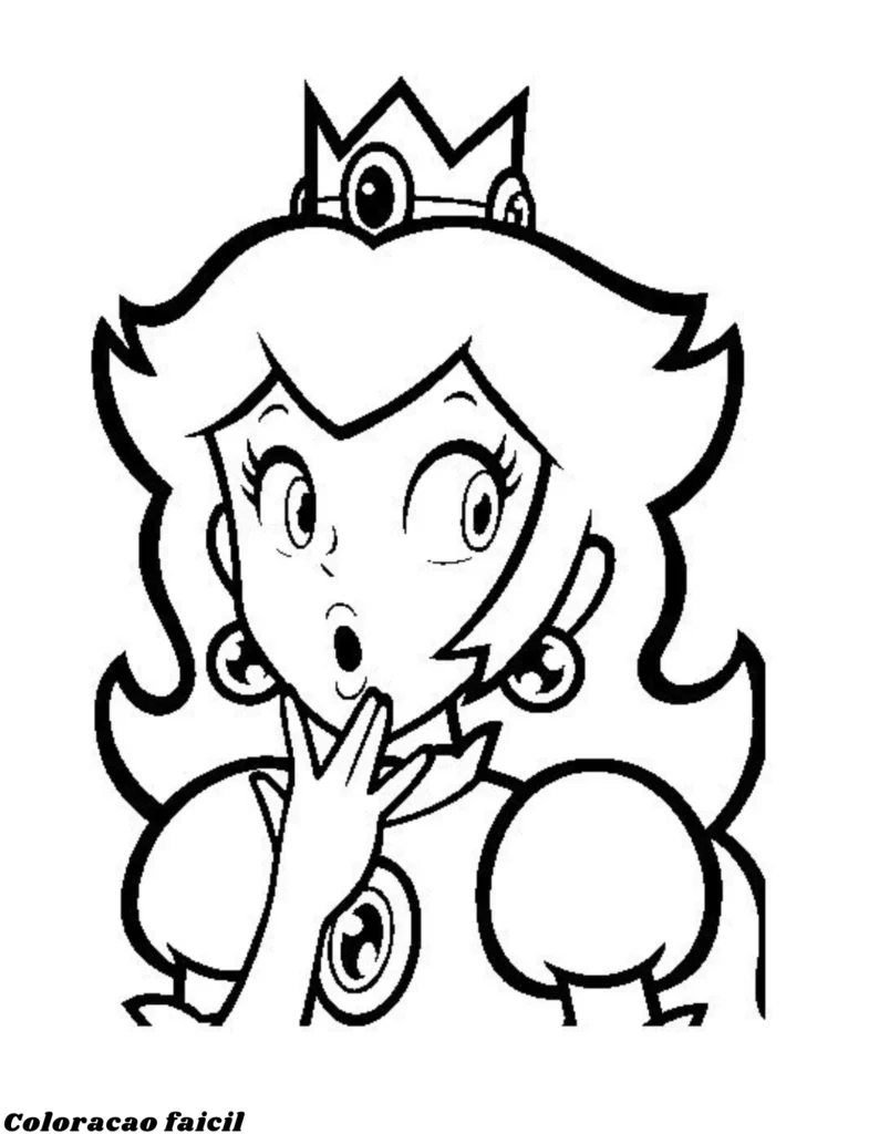 peach para colorir