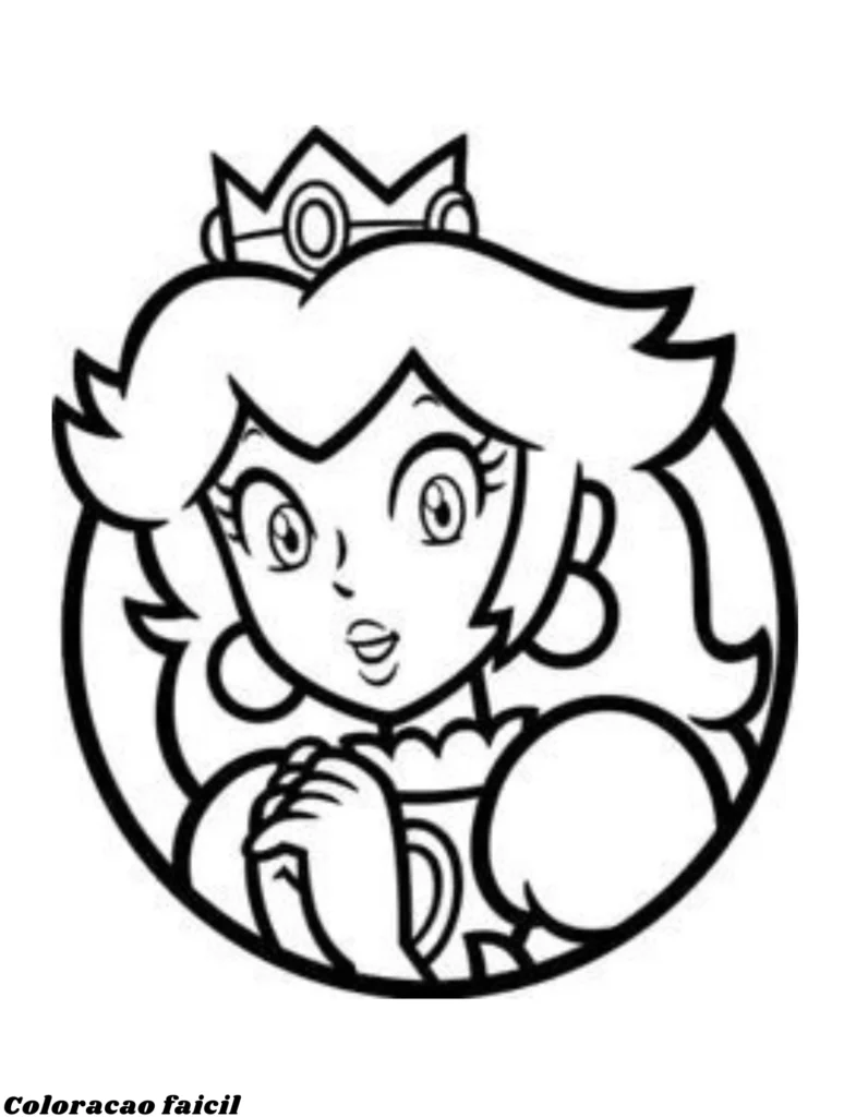 desenho de colorir princesa