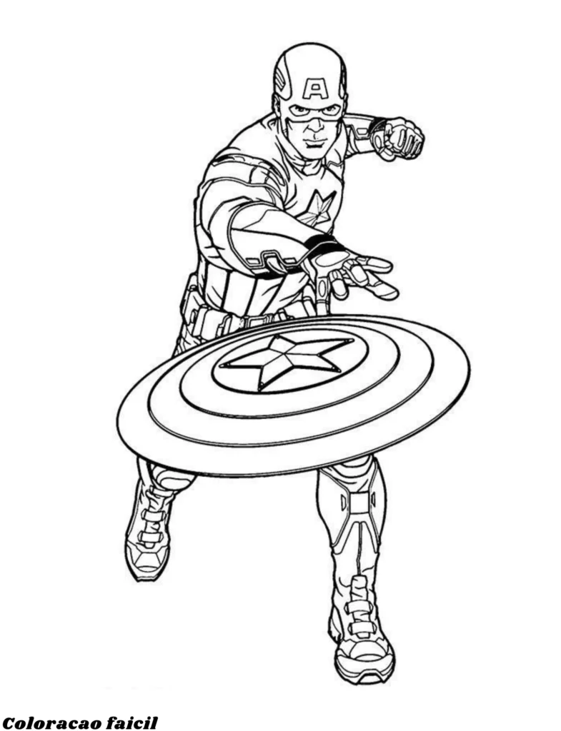 desenhos capitao america