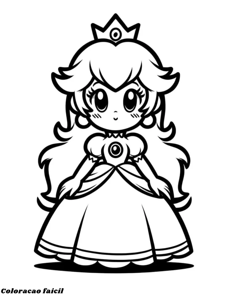 peach para colorir