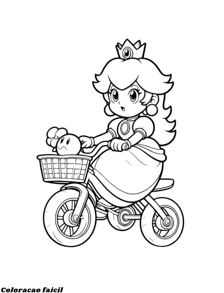 peach para colorir