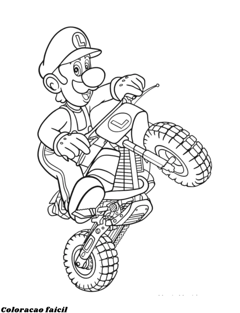 desenhos do mario colorido