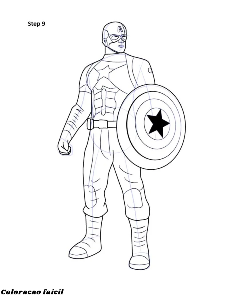 desenhos do capitão américa