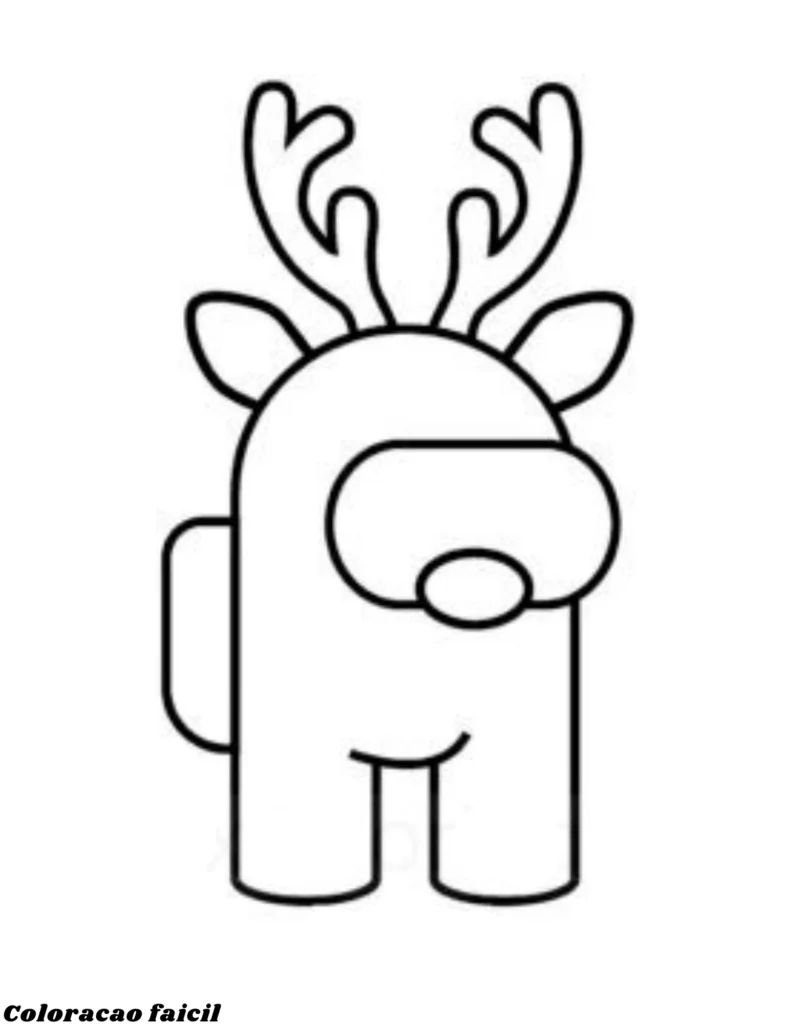 desenho para colorir among us