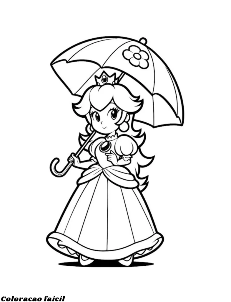 desenhos para pintar do mario