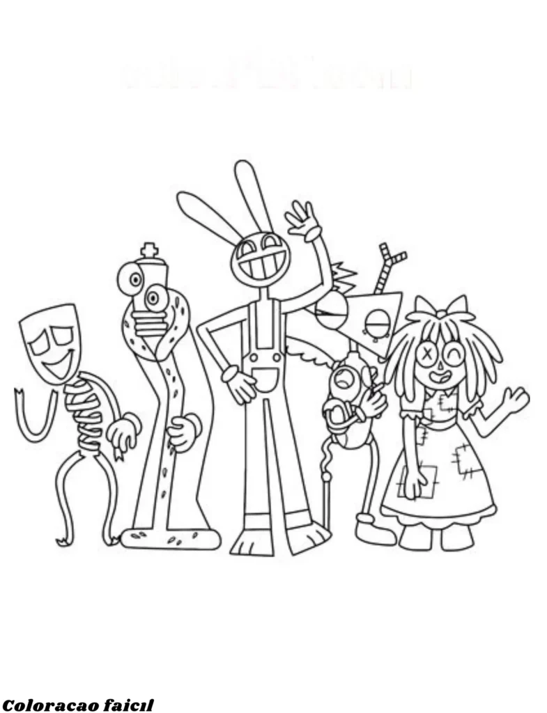 desenhos para colorir circo digital